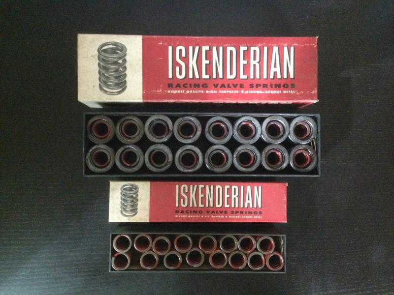 Iskenderian isky dual racing valve springs cams vintage 906-rh & 4105 (set 32)
