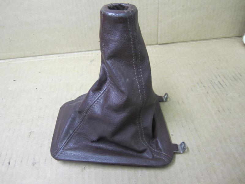 Toyota supra 87-88 1987-88 stick shift boot dk red leather oe manual shift boot