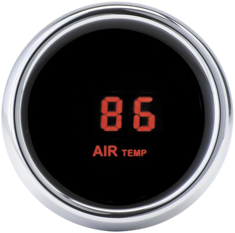 Dakota digital mcl-3000 series air temp gauge chrome red for h-d flh flt 96-14