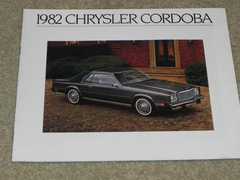 82 chrysler cordoba nos dealer sales brochure from my dealership. old original. 