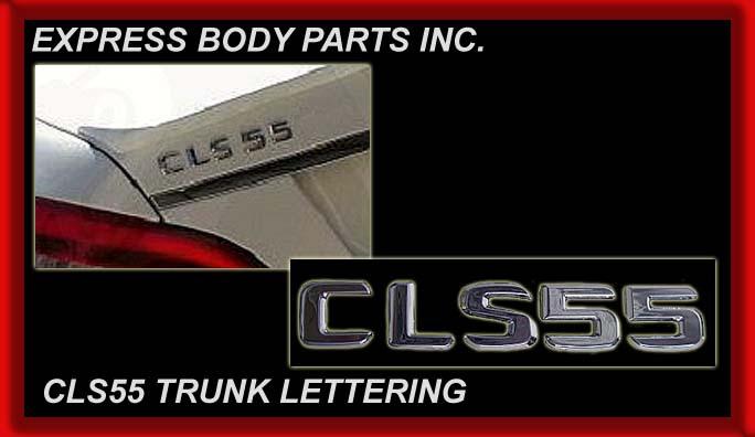 Mercedes benz cls55 cls chrome trunk logo lettering badge emblem rear back lid 