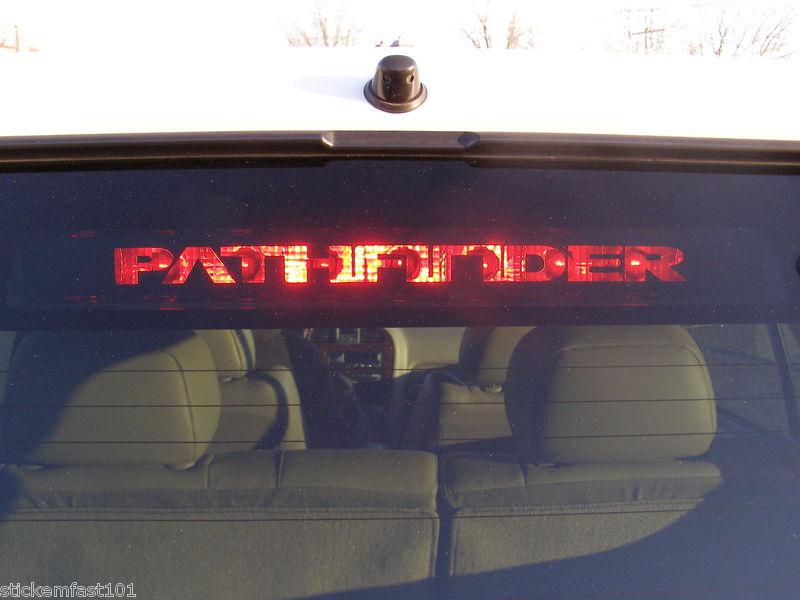 Nissan pathfinder 3rd brake light decal overlay 01 02 03 04