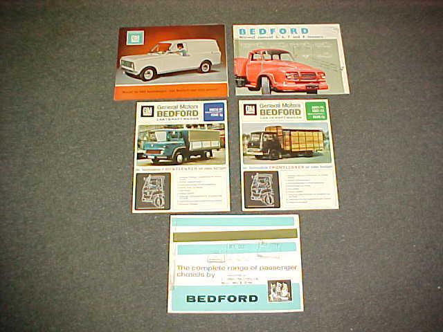 1960's original bedford truck original brochure dealer sales literature lot of 5