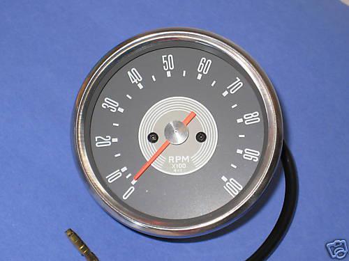 Tachometer grey face smiths copy 4:1 ratio tach gauge triumph norton bsa gray