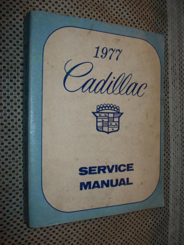 1977 cadillac shop manual original service book rare nr