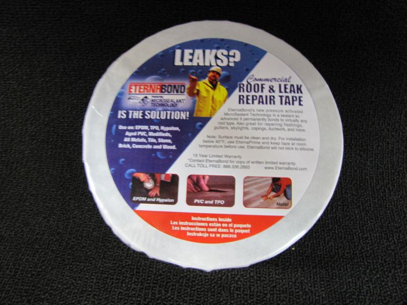 Eternabond rv rubber roof repair tape 3" x 50' white "best shpped price"