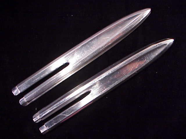 1965 ford falcon futura sprint stainless steel front fender trim spears r & l