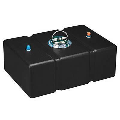 Jaz circle track fuel cell 32 gallons plastic black 200-032-nf 33"x17"x14"