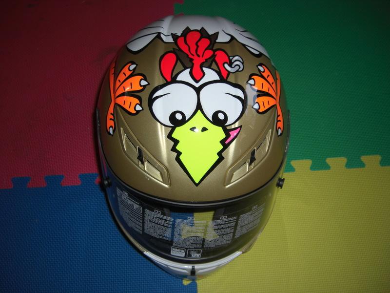 New agv the chicken replica ltd edtn gp-tech valentino rossi xlarge xl helmet 