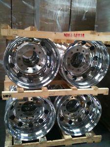 19.5 alcoa wheels rims ford f450  ford f550 dually truck  set (2 front/2 rear)