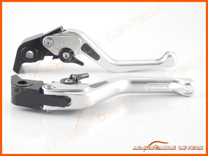 03-2007 st1300 st1300a 3d short adjustable levers carbon fiber inlay honda logo