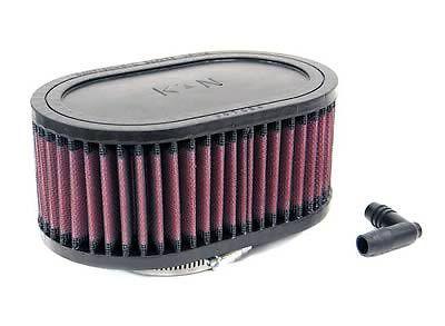 (2) k&n air filter element oval straight cotton gauze red 2.563" inlet ra-0770