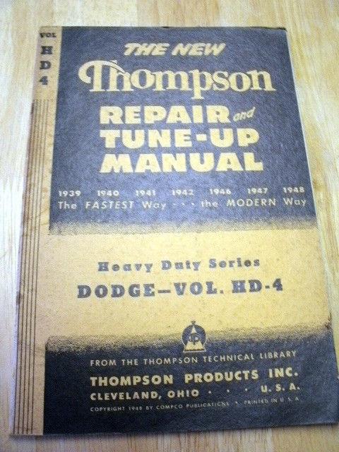  vol. hd4 dodge  thompson repair manual