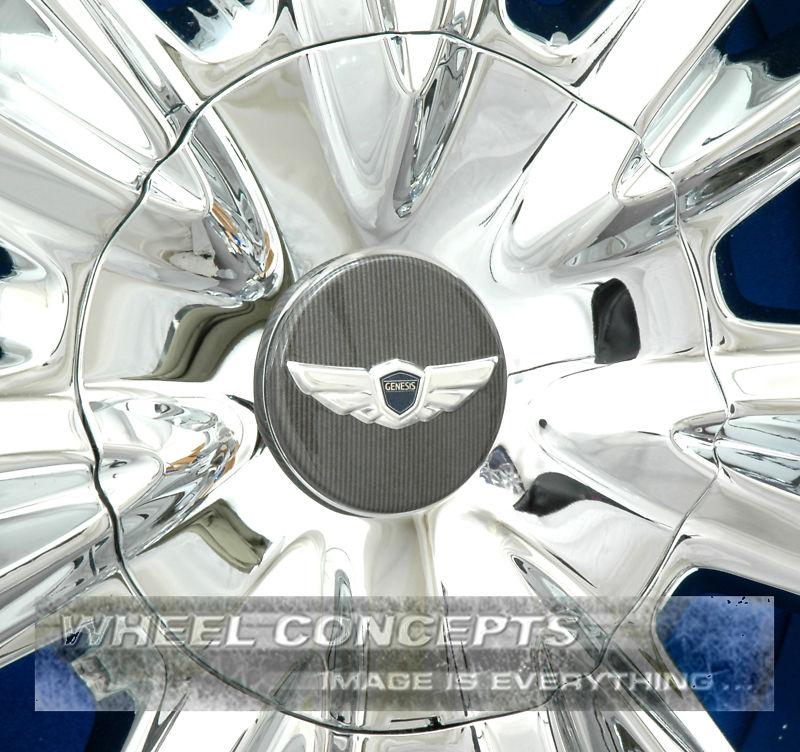 Hyundai genesis center cap wheel cover chrome mobis 18"