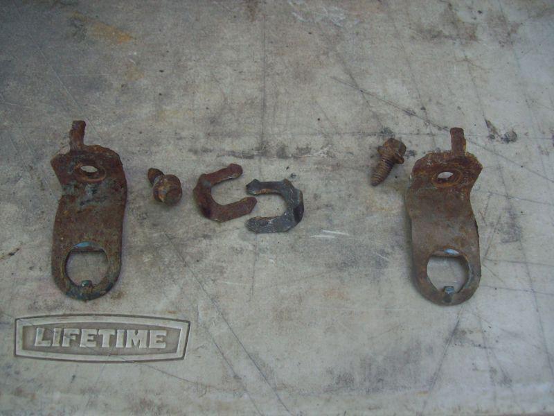 1987-1993 ford mustang 5.0l gt lx v8 pair front brake hose bracket left & right