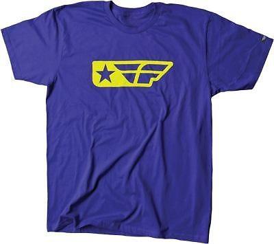 Fly racing f-star t-shirt purple medium m 352-0058m