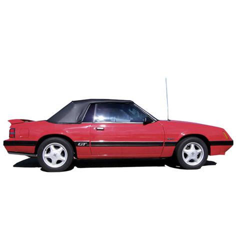 Ford mustang top 83-90 in black pinpoint vinyl, front section only
