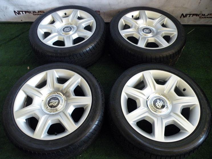 20" factory rolls royce ghost wheels silver goodyear runflat tires oem
