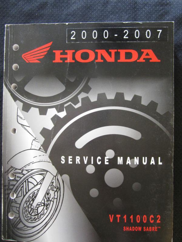 2000-2007 honda motorcycle vt1100c2 shadow sabre service shop manual vt 1100 c2