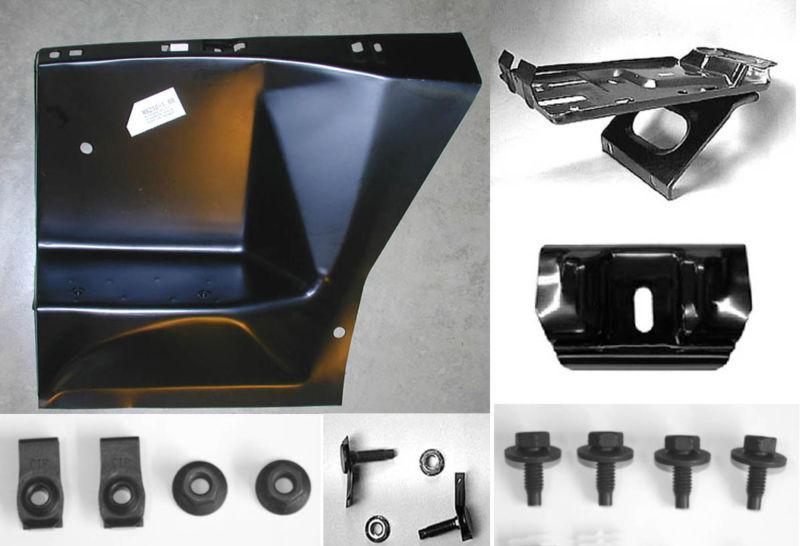 New 1964-66 ford mustang fender apron & battery tray, hold down, mounting kit