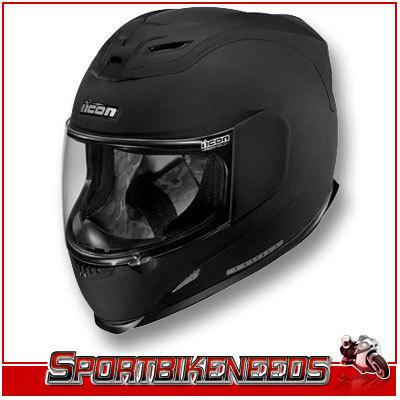 Icon airframe rubatone black helmet new xsmall xs