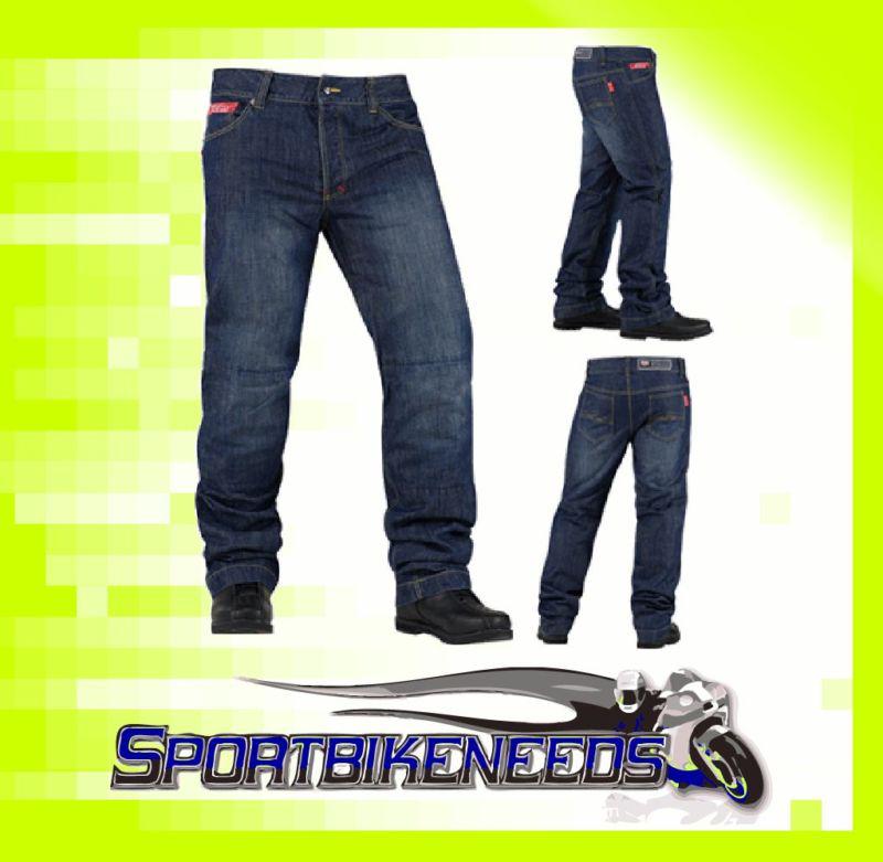 Icon strongarm 2 riding pant blue denim jeans size 28