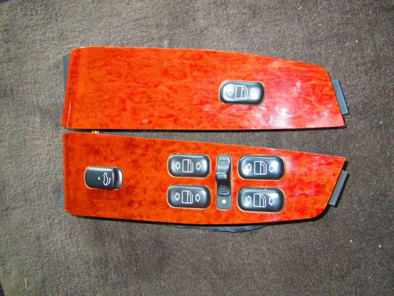 Mercedes benz amg oem power master window switch assembly control wood grain 