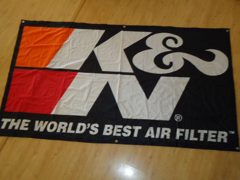 K & n racing banner nylon excellent condition 41" x 72the worlds best air filter
