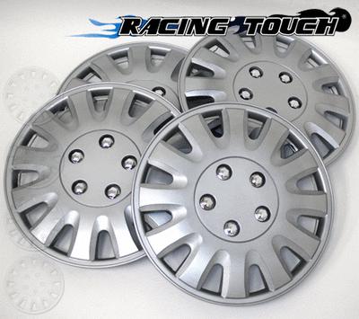 Wheel cover replacement hubcaps 15" inch metallic silver hub cap 4pcs set #738