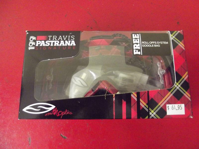 Smith pastrana goggles roll off adult color red new package free shipping  