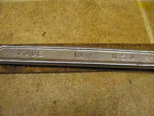Forged steel 1 1/8" combination wrench usa made tool