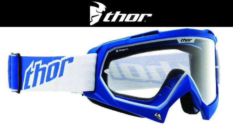 Thor enemy solid blue dirt bike goggles motocross mx atv gogges googles 2014