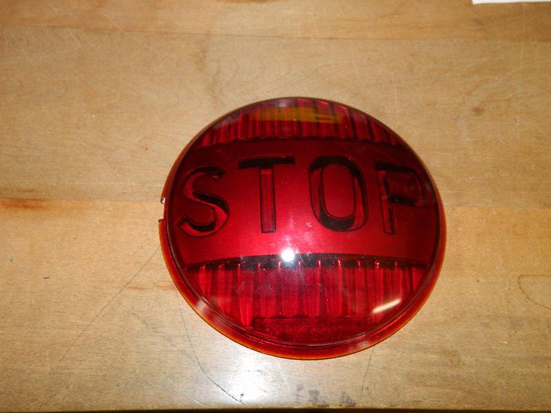 Vintage do ray lamp co. stop tail light lens.  near perfect condition.