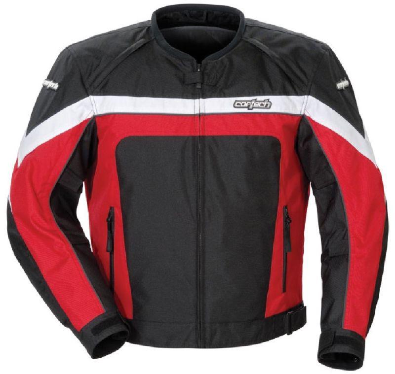 New cortech red rcx motorcycle jacket l large lrg lg