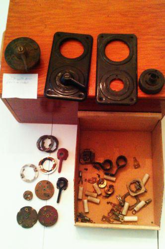 Early model t ignition switches with parts pieces 