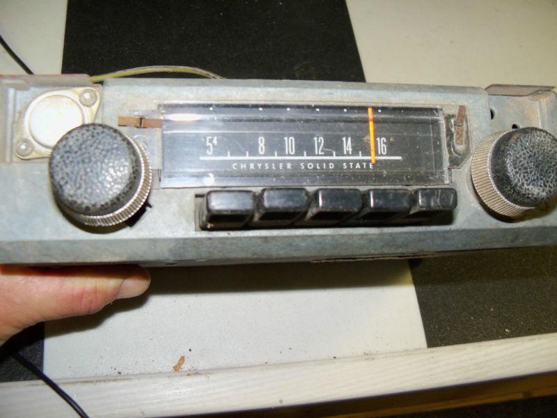 Working original 1970 71 72 plymouth duster dodge dart am radio mopar serviced 