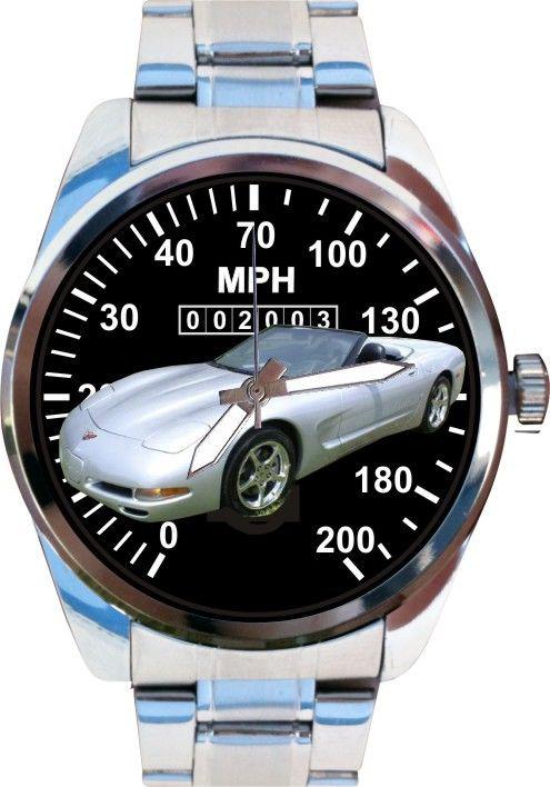 C5 2000 2001 2002 2003 2004 silver vette convertible speedometer meter auto art 