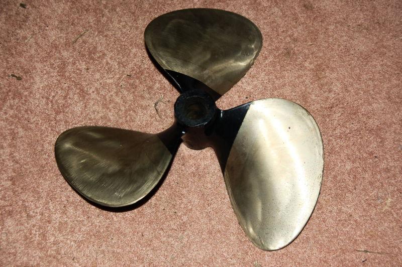 3 blade brass propeller