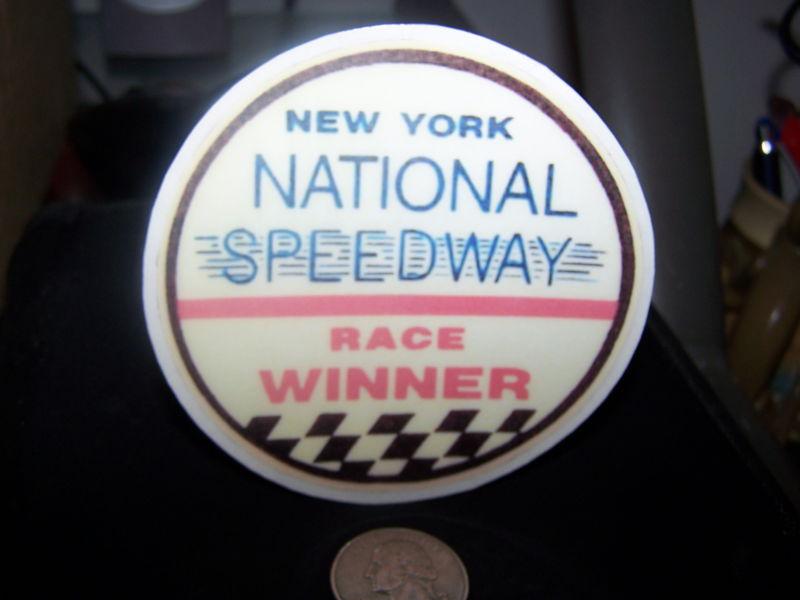 New york national speedway - race winner - sticker 