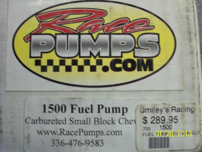 Race pumps  1500 fuel pump carbureted  s/b chevy