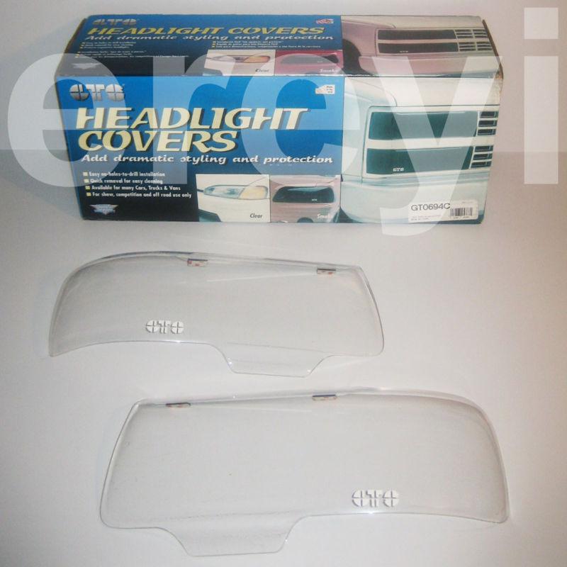98-99 isuzu rodeo/amigo/passport headlight covers gts clear plastic protectors