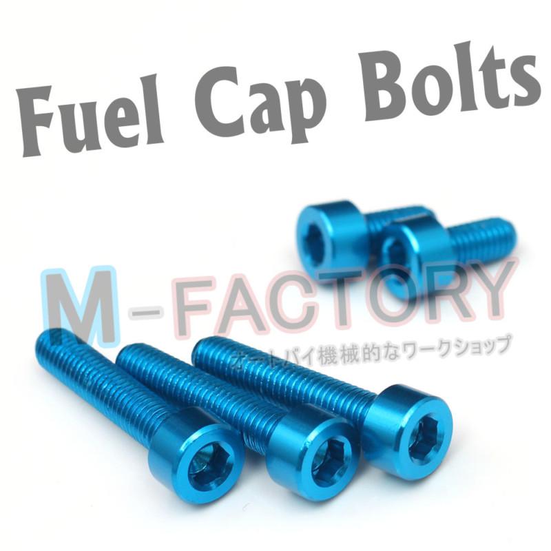 Blue cnc petrol fuel cap bolts screws ducati supersport 620 750 800 900 st3 st4
