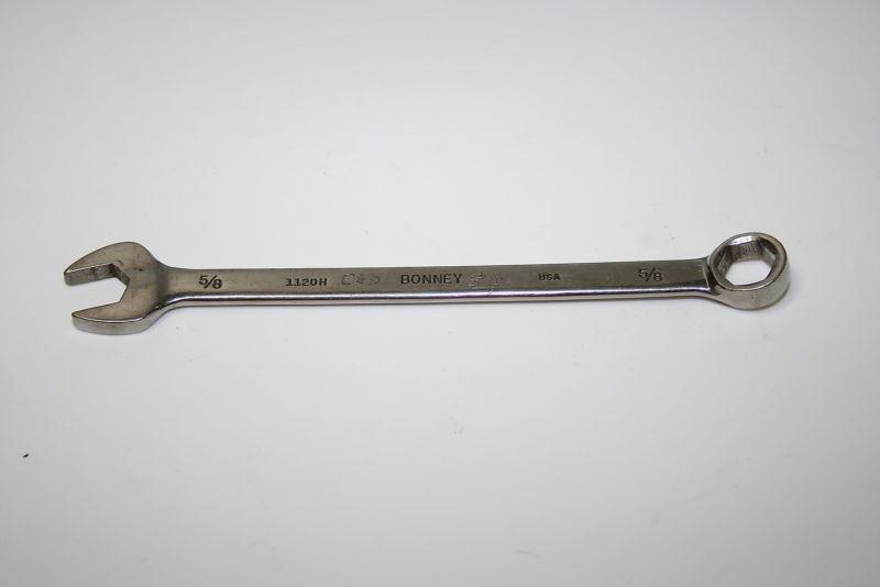 Bonney 5/8 inch 1120h wrench used engraved