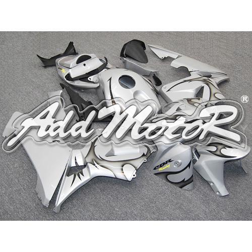 Injection molded fit 2005 2006 cbr600rr 05 06 flames silver fairing 65n39