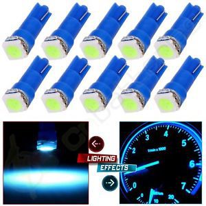 10x t5 ice blue 73 74 dashboard gauge 5050smd led wedge lamp bulb light for ford