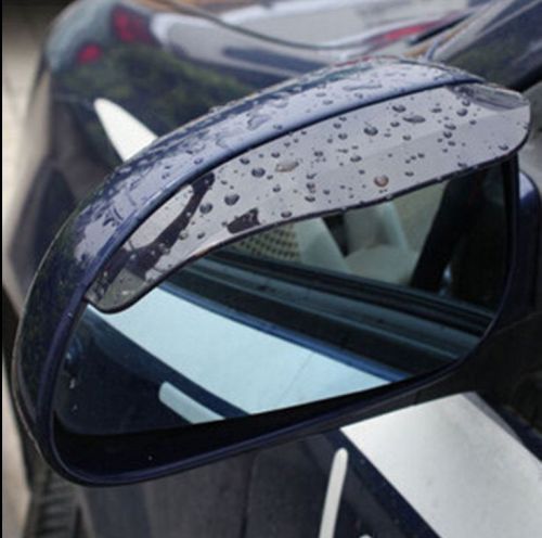 2 pcs/1 pair universal rear view black side mirror rain snow shield for car auto