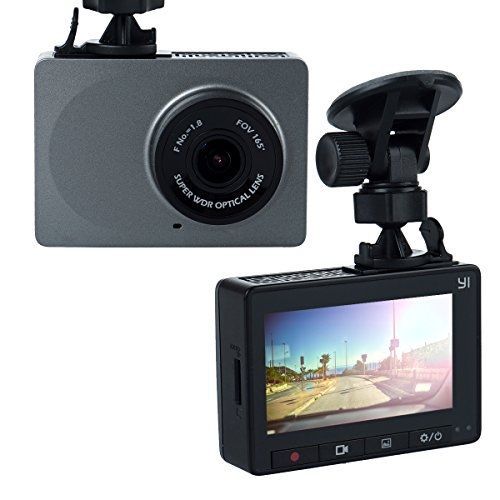 Yi technology yi smart dash camera car dvr night vision hd 1080p, gray