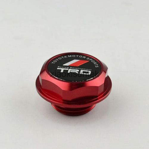 Trd engine oil filler cap fuel intake delivery cover tank for toyota red