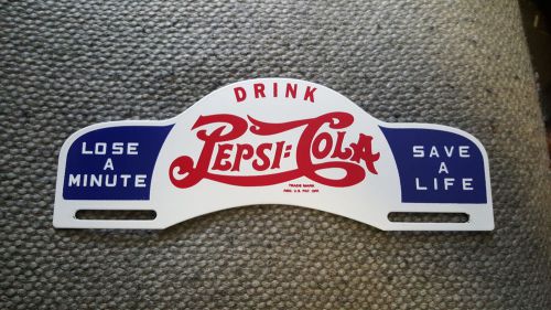 Pepsi license plate topper
