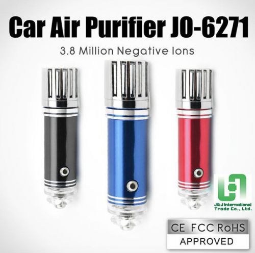 Portable car air freshener purifier ionizer with cigarette lighter